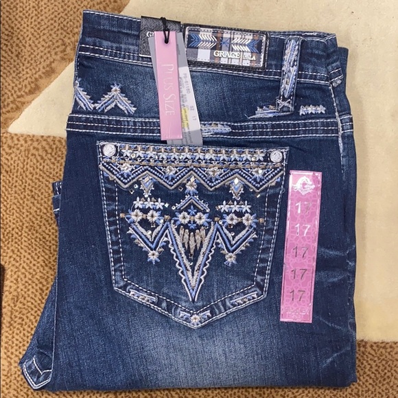 Women’s plus size Grace in LA jeans - Picture 1 of 3